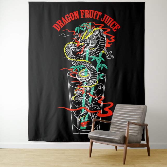 Tenture Jus de fruit du dragon (En situation)