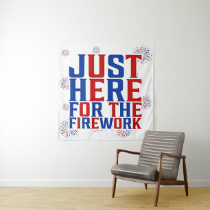 Tenture Juste Ici Pour Le Feu D'Artifice Drôle Pour Deux