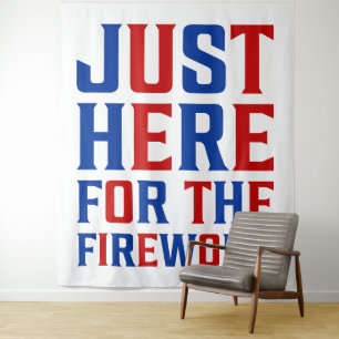 Tenture Juste Ici Pour Le Feu D'Artifice Drôle Pour Deux