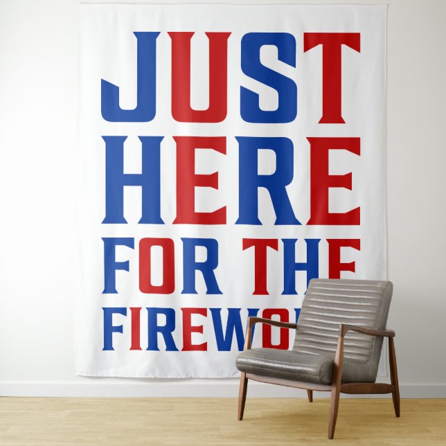 Tenture Juste Ici Pour Le Feu D'Artifice Drôle Pour Deux (En situation)
