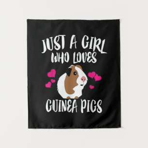 Tenture Juste Une Fille Qui Aime Guinée Cochons Guinée Cad