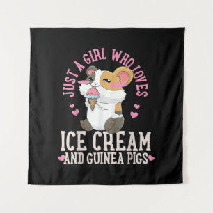 Tenture Juste Une Fille Qui Aime La Crème De Glace Et Les 
