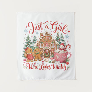 Tenture Juste une fille qui aime l'hiver