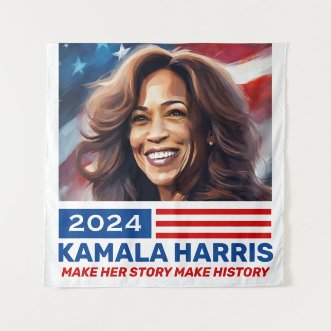 Tenture Kamala Harris 2024 pour les bannières du président (Devant)