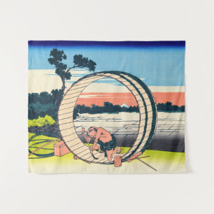 Tenture Katsushika Hokusai - Fujimigahara, province d'Owar