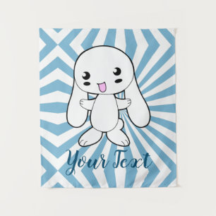 Tenture Kawaii Bunny sur la coutume de l'accolade