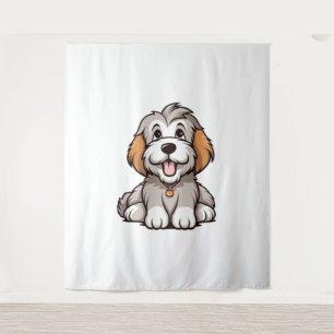 Tenture Kawaii Porté Collie Puppy