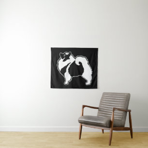 Tenture Keeshond Graphics - Cute Original Chig Art