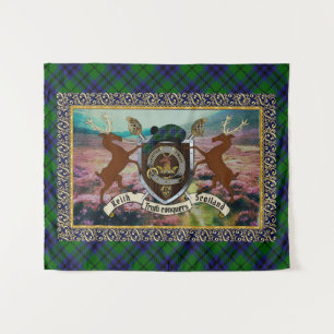 Tenture Keith Clan Badge & Devise avec stags Tapestry