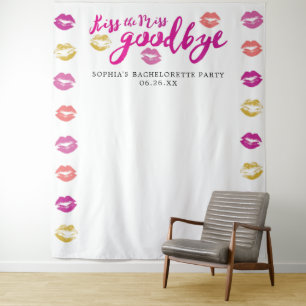 Tenture Kiss The Miss Goodbye Bachelorette Party Contexte