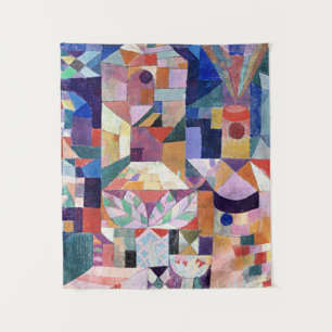 Tenture Klee - Burggarten, peinture abstraite