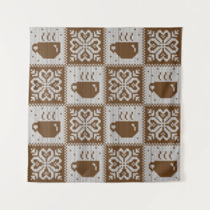 Tenture Knitted winter vintage seamless decorative pattern