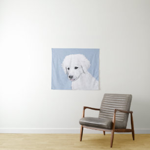 Tenture Kuvasz Peinture - Cute Original Chien Art
