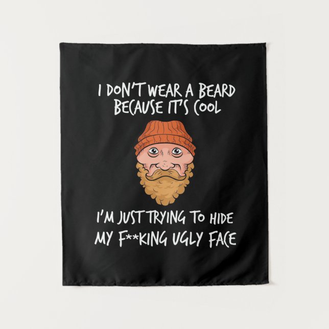 Tenture La barbe c'est cool (Devant)