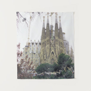 Tenture "La Basilique de la Sagrada Familia à Barcelone, E
