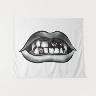 Tenture La Bouche Des Vampires Avec Les Gangs Et Les Créat