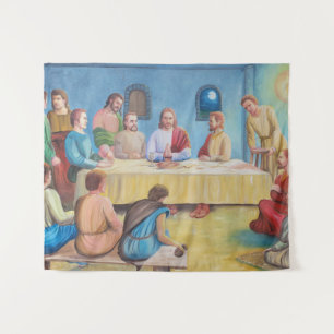 Tenture La Cène : Jésus et les disciples