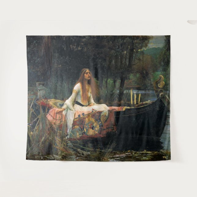 Tenture La Dame de Shalott, par John William Waterhouse (Devant (Horizontal))