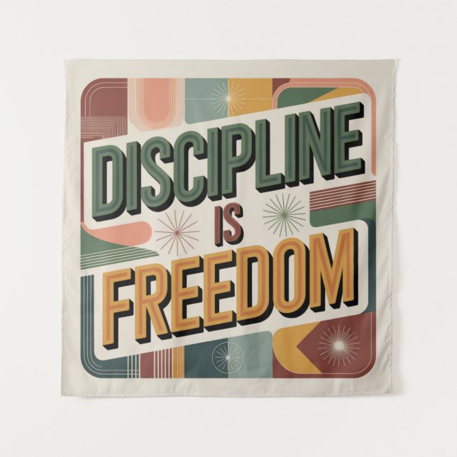 Tenture La Discipline Est La Liberté (Devant)