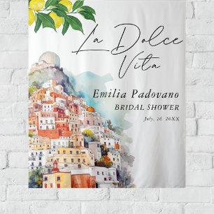 Tenture La Dolce Vita Décor de fête prénuptiale italienne