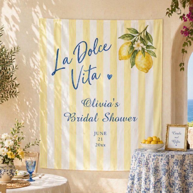 Tenture La Dolce Vita Fête de Mariage (Créateur téléchargé)