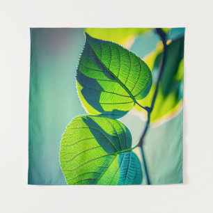 Tenture La Feuille Verte Calme Nature Tranquille Saison Pa