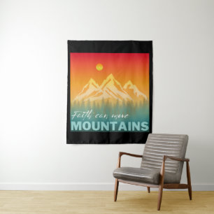Tenture La foi peut déplacer les montagnes Montagne Nature