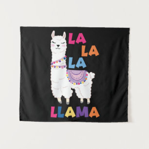 Tenture La La La Llama - Drôle Chant Llama