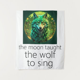 Tenture La Lune a Appris au Loup à Chanter