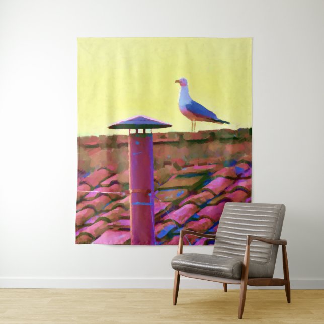 Tenture La mouette à l'après-midi de Conclave (En situation)