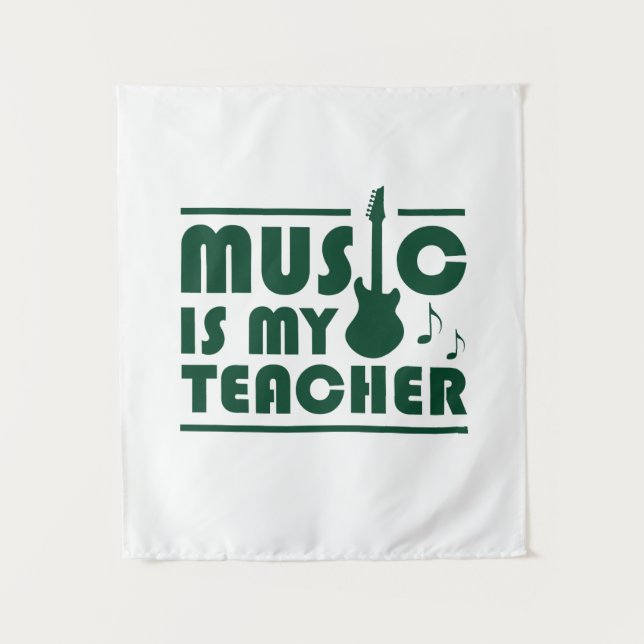 Tenture La musique est mon professeur (Devant)