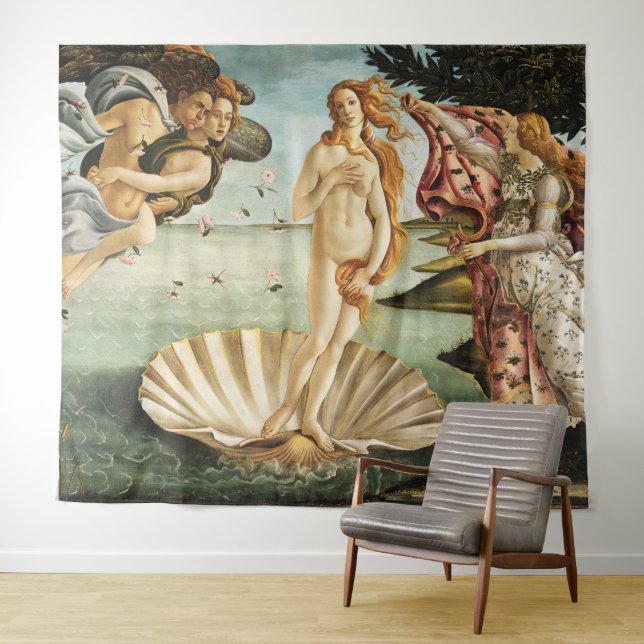 Tenture La naissance de Vénus par Sandro Botticelli (1485) (En situation (horizontale))