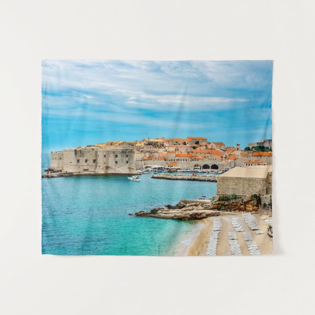 Tenture La plage de Dubrovnik (Devant (Horizontal))