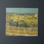 Tenture La récolte par Vincent van Gogh<br><div class="desc">Vincent van Gogh a créé "The Harvest" en 1888 alors qu'à Arles et considérait l'oeuvre comme l'une de ses pièces les plus réussies. Le support utilisé pour l'oeuvre est l'huile sur toile. L'oeuvre originale est exposée au musée van Gogh à Amsterdam.</div>