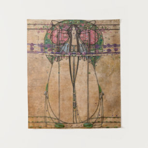Tenture La Reine de la Mai par Margaret Macdonald Mackinto