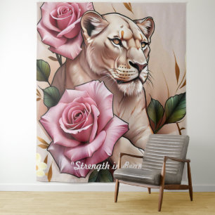 Tenture "La Rose de la Lionne"