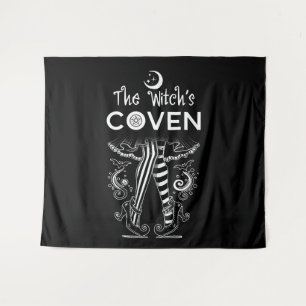 Tenture La Sorcière de la Coven Sorcière Jambes Halloween
