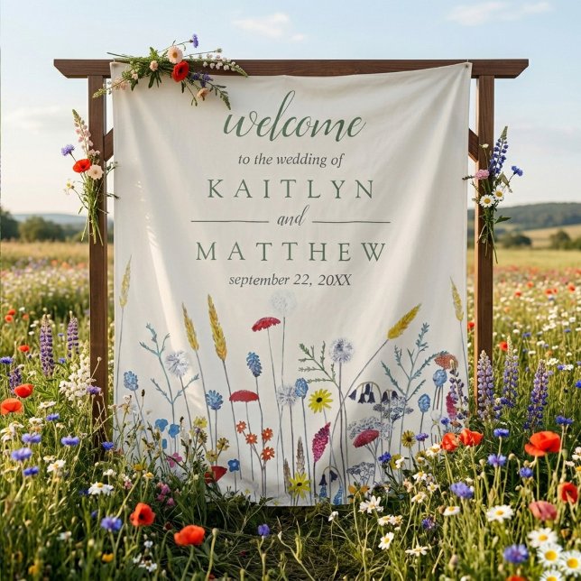 Tenture La Suite de Mariage de Prairie de Fleurs Sauvages  (Créateur téléchargé)