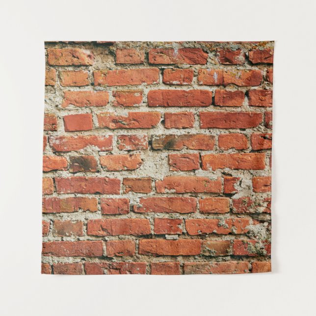 Tenture La texture de mur de brique rouge gronge arrière - (Devant)