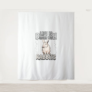 Tenture La Vie Des Citations De Lapin Est Meilleure Avec L