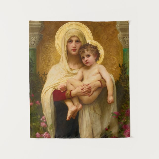 Tenture La Vierge des Roses par William Bouguereau (Devant)