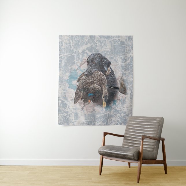 Tenture Labrador récupérateur ornement en métal sac fourre (En situation)