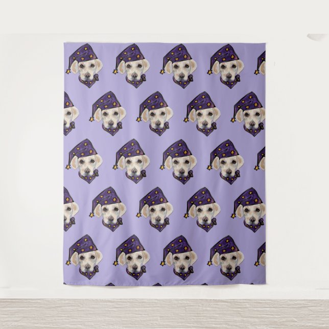 Tenture Labrador Retriever blanc (Devant)