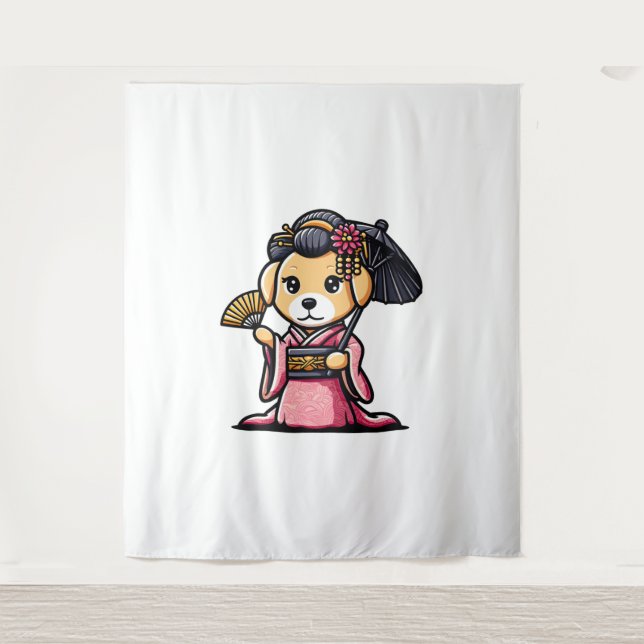 Tenture Labrador Retriever Chien Kimono (Devant)