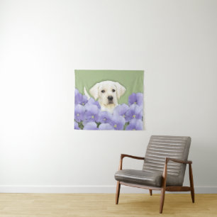Tenture Labrador Retriever Puppy Painting Original Chien A