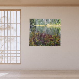 Tenture Lac paisible Vibrant automne couleur paysage