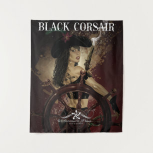 Tenture Lady Black Corsair