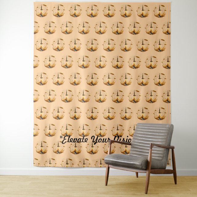 Tenture "L'âge d'or de l'espace" (En situation)