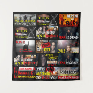 Tenture Laila de Jésus Christ Foi & Chaleur Jeter la couve