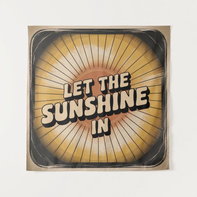 Tenture Laissez Entrer Le Soleil (Devant)